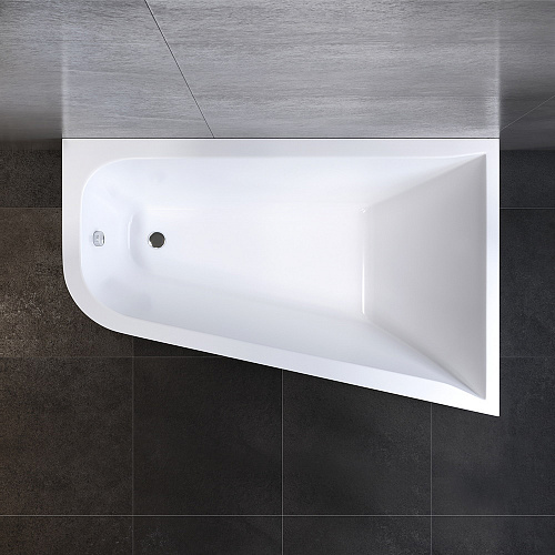 Ванна акриловая AM.PM Spirit ассиметричная правая с каркасом 160*100см W72A-160R100W-A2 купить