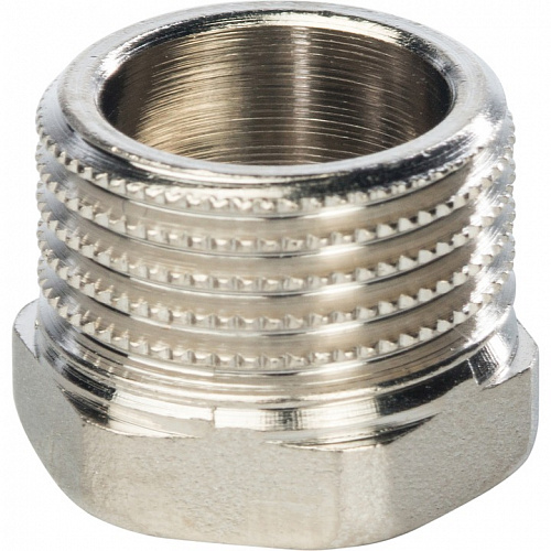 Футорка наружная-внутренняя резьба никелированная латунь 1/2"*1/4" TOUT SFT-0029-001214 купить