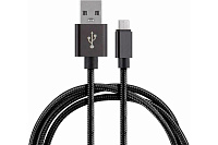 Кабель ENERGY ET-25 USB/Type-C черный 104103