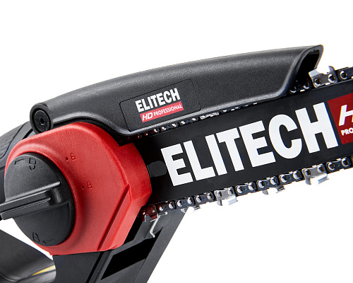 Пила цепная аккумуляторная ELITECH HD CS 2008BLK (бесщеточный двигатель) 20В (1акк*2.0а/ч) шина-20 см (1/4"-1.1-45) (E1611.016.00) купить