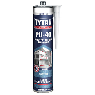 Герметик полиуретановый PU40 белый TYTAN Professional 66244 (0.31л) купить