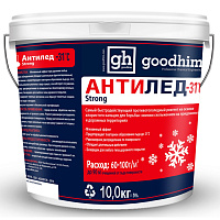 Реагент антигололедный (сухой) goodhim 500 ведро 40283 (10кг)