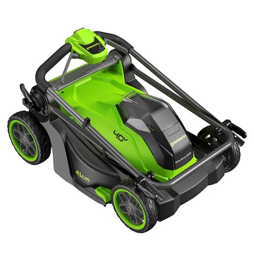 Газонокосилка аккумуляторная Greenworks GD40LM411 40В без аккумулятора и з/у   (2521007) купить