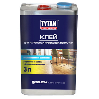 Клей для напольных пробковых покрытий янтарь TYTAN Professional 10603 (3л)  купить