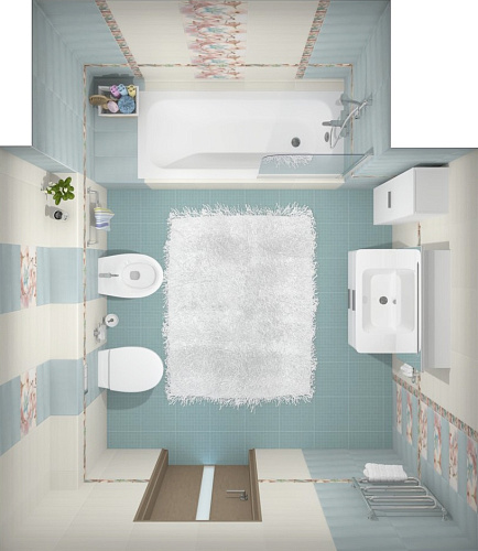 Керамогранит напольный Белла, 30*30см, цвет голубой LB-CERAMICS 5032-0169 купить