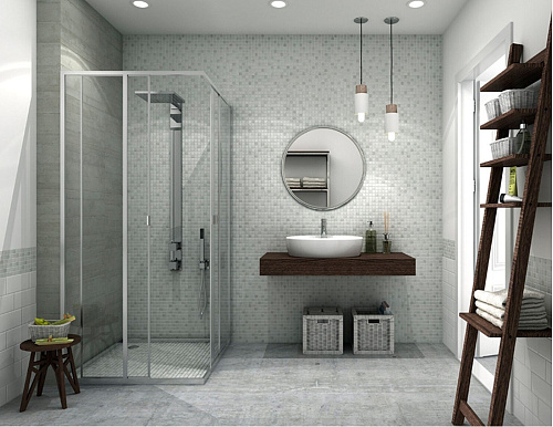 Мозаика стеклянная Born GREY 31.5*31.5см Vidrepur купить