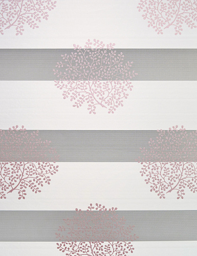 Штора рулонная День-Ночь коллекция Декор 130*160 см цвет крем/сиреневый, Delfa СРШ-01М-44801 134(130)/160 РБ купить