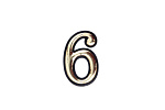 Цифра самокл. мал. золото "6" (упак.) Цифра самокл. мал. золото "6" (упак.)