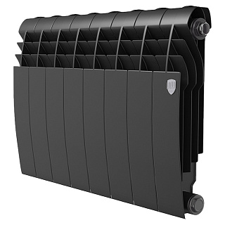 Радиатор биметаллический BiLiner 350мм  10 секций Noir Sable Royal Thermo RTBNS35010 купить