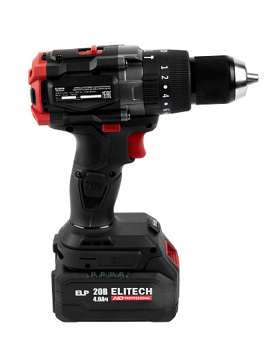 Дрель-шурупов аккум Elitech CD 20BL2 ударная подсвет кейс 20В 130Нм (бесщет) 2акк*4.0а/ч ELP (E2201.042.02) купить
