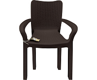 Стул пластиковый INGREEN Rattan 506х580х833мм, горький шоколад ING6182ГШК