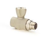 Кран шаровой PPR 25*3/4" PREMIUM радиаторный прямой Lammin полипропиленовый серый Lm31175025020G Кран шаровой PPR 25*3/4" PREMIUM радиаторный прямой Lammin полипропиленовый серый Lm31175025020G