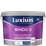 Краска Luxium PROF для стен и потолков Bindo 2 глубокоматовая белоснежная Luxium 50034500 Краска Luxium PROF для стен и потолков Bindo 2 глубокоматовая белоснежная Luxium 50034500