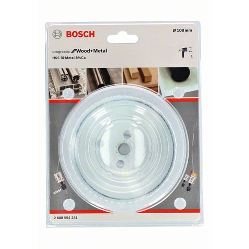 Биметаллическая коронка Bosch Progressor Wood + Metal d 108 мм 2608594241 купить