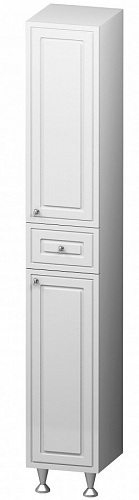 Шкаф-пенал Palace One напольный универсальный 30см белый глянец DAMIXA M41CSR0303WG купить