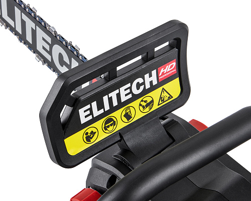 Пила цепная аккумуляторная Elitech HD CS 4016BLК (3/8"-1.1-56) 40В шина 41см б/щет 1акк*4.0 а/ч+з/у (E1611.027.01) купить