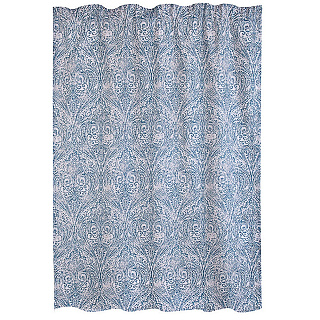 Штора готовая VERRAN Paisley на шторной ленте голубая 140*260см 315-03 купить