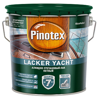 Лак Pinotex Lacker Yacht 40 полуглянцевый 5255404 (2.7л) купить