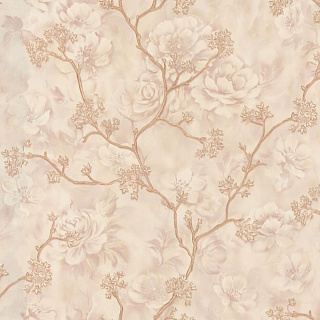 Обои Blooming горячее тиснение 1.06*10м бежевые Eurodecor 7142-01 купить