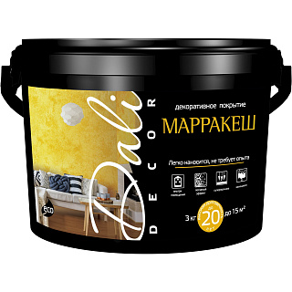 Покрытие декоративное Dali-Decor Марракеш белый 3 кг купить
