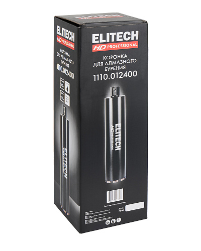 Коронка алмазная для дрели алмазного сверления ELITECH HD ф152*450 1 1/4"внутр, с охл. (1110.012400) купить