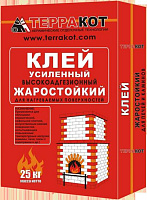 Клей усиленный Терракот жаростойкий для печей до +200С охристо-серый