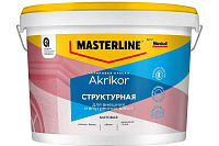 Краска Masterline by Marshall Akrikor Структурная матовая белая база BW 50036156 (9л)