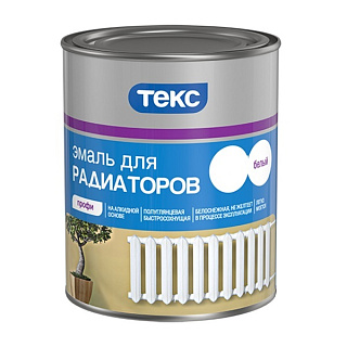 Эмаль алкидная ТЕКС Профи для радиаторов белая - 0.9 кг купить