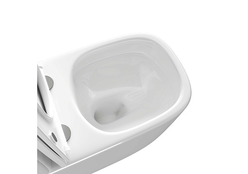 Унитаз напольный безободковый система смыва торнадо Optima Plus Aquatek AQ4451-00 купить