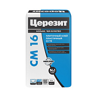 Клей для плитки эластичный СМ-16 Ceresit 1317215 (25кг)