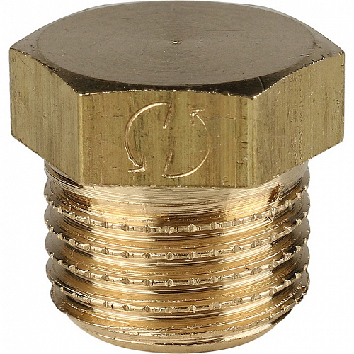 Заглушка наружная резьба латунь 1/4" STOUT SFT-0024-000014 купить