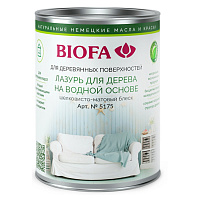 Лазурь для дерева водная Biofa бесцветная 5175-11 (1л)