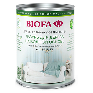Лазурь для дерева водная Biofa бесцветная 5175-11 (1л) купить