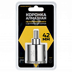 Коронка алмазая по керамограниту Diamond Industrial ф 42 мм (в сборе) мокр рез хв.-3 гр. (DIDCSC042) Коронка алмазая по керамограниту Diamond Industrial ф 42 мм (в сборе) мокр рез хв.-3 гр. (DIDCSC042)