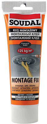 Клей монтажный Soudal 50A MONTAGE FIX 105159 (0.25мл) купить