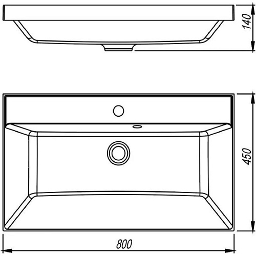Тумба подвесная Матис 60 Белый матовый 2 ящика с умывальником ASTI 60 жасмин Style Line ЛС-00002444/СС-00002468 купить