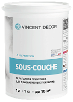 Акрилатная грунтовка Vincent Decor Sous-Couche - 4.5 л
