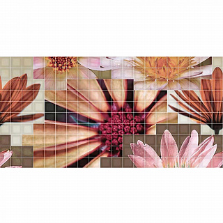 Вставка настенная Mosaico Crema Flor 2, 25*50см FANAL купить