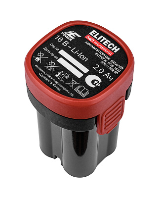 Аккумулятор ELITECH HD RCB 1620 16В 2.0а/ч E Power stick (вставной) (E0911.082.00) купить