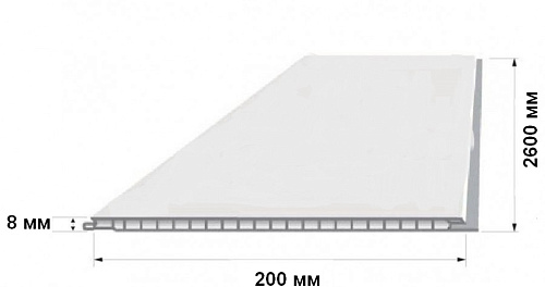 Панель ПВХ Джунгли фон 2600*200*8мм KronPlast купить