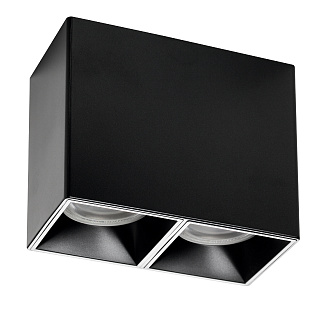 Рамка (светильник) без источника света PVC RULLO 2x QUAD LightStar 213367 черный купить