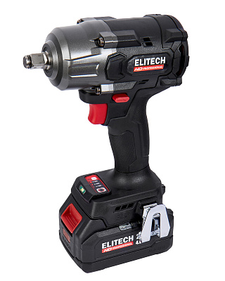 Гайковерт аккумуляторный ударный ELITECH HD CW 2009SL 3-х скор кейс 20В 850Нм 1/2" бесщ 1акк*4.0а/ч ELP (E2201.059.01) купить