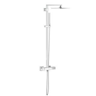 Система душевая Euphoria Cube с термостатическим смесителем цвет хром GROHE 26087000 купить