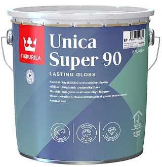 Лак для дерева TIKKURILA Unica Super 90 Бесцветный глянцевый - 2.7 л купить