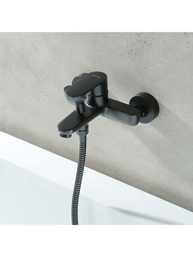 Смеситель НИКА  для ванны  черный матовый Aquatek AQ1840MB купить