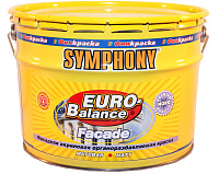 Краска для фасадов EURO-Balance Facade Nord всесезонная база KC бесцветная Symphony (9л)