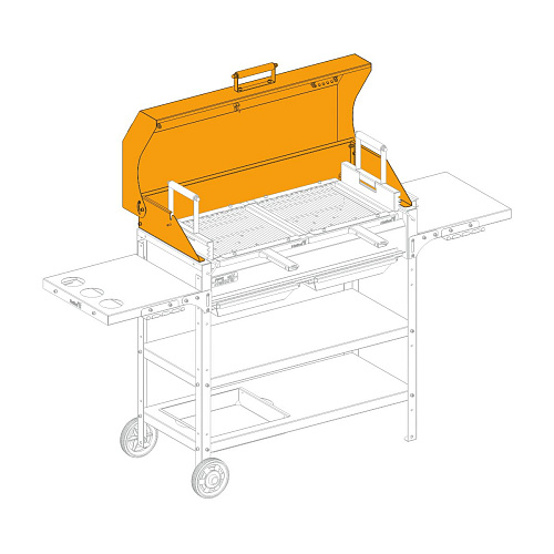 Крышка гриль SMART 800мм Helios HS-GS-L-803 купить
