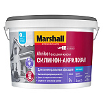 Фасадная краска Marshall Akrikor силикон-акриловая матовая (База BW) белая 9 л