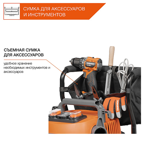 Пылесос промышленный DAEWOO DAVC 6025S 2500Вт 60л купить
