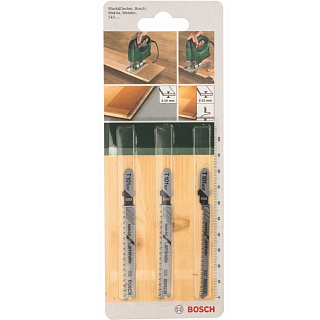 Пилка для лобзика SET Special Laminate T101BIF (2 штуки) T101AOF (1 штука) Bosch 2609256788 купить